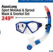 Aqualung Sport Molokal & Sprout Mask & Snorkel Set