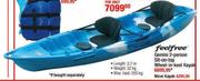 Feelfree Gemini 2-Person Sit-on-Top Wheel-in-Keel Move Kayak