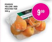 Foodco Yellow/Red Peaches Tub-500g