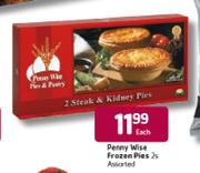 Penny Wise Frozen Pies Assorted-2's Each