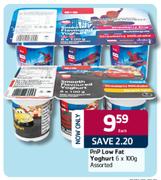 PnP Low Fat Yoghurt Assorted-6x100g Each