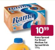 Rama Spread For Bread Medium Fat Spread Brick-500g