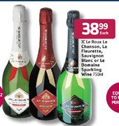 Jc Le Roux Le Chanson,La Fleurette,Sauvignon Blanc Or Le Domaine Sparkling Wine-750ml