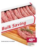 Boxed Ou Kraal Wors-Per Kg