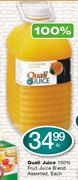 Quali Juice 100% Fruit Juice Blend Assorted-4Ltr Each
