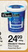 Checkers' Choice Feta Cheese Assorted-400g Each