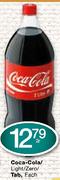 Coca Cola/Light/Zero/Tab-2Ltr Each