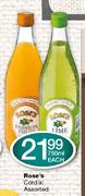 Rose's Cordial Assorted-750ml Each