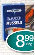 Cape Point Smoked Mussels-85g