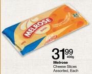Melrose Cheese Slices Assorted-400g Each