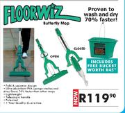 Floorwiz Butterfly Mop + Free Bucket