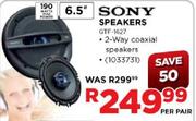 Sony Speakers-6.5" GTF-1627