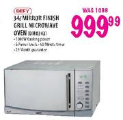 Defy Mirror Finish Grill Microwave Oven-34Ltr(DM0343)