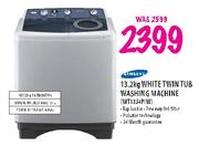 Samsung White Twin Tub Washing Machine-13.2kg(WT13J4PIW)