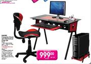 Empire Computer Stand and Mechanical Chair Set