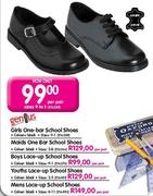 Genius Girls One-bar School Shoes-Per Pair