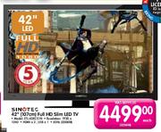 Sinotec 42"(107cm) Full HD Slim LED TV(STL-42KC51N)