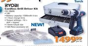 Ryobi Cordless Drill Driver Kit (CD-1860K)