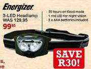 Energizer 3-Led Headlamp 