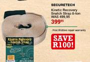 Securetech Kinetic Recovery Snatch Strap 8-Ton