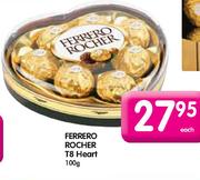 Ferrero Rocher T8 Heart-100g Each