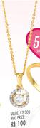 NWJ Round Pendent With Chain