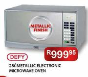 Defy Metallic Electronic Microwave Oven-28ltr
