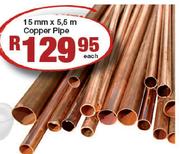 Copper Pipe-15mmx5.5mm Each
