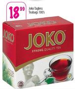 Joko Tagless Teabags-100's Per Pack