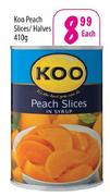 Koo Peach  Slices/Halves-410g Each