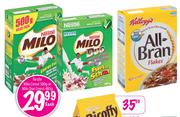 Nestle Milo Cereal-500g/Milo Duo Cereal-480g Each