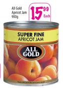 All Gold Apricot Jam-900g Each
