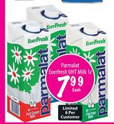 Parmalat Everfresh UHT Milk-1L Each