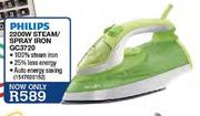 Philips 2200W Steam/ Spray Iron (GC3720)