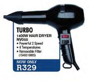 Turbo 1400W Hair dryer (NV055)