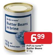 PnP No Name Butter Beans-410g Each