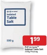 Pnp No Name Lodated Table Salt-500g Polybag