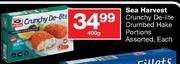 Sea Harvest Crunchy De-Lite Crumbed Hake Portions Assorted-400g Each