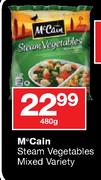 M Cain Steam Vegetables Mixed Variety-480g