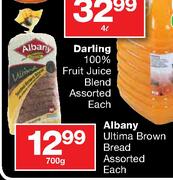 Albany Ultima Brown Bread Assorted-700g Each