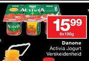 Danone Activia Jogurt Verskeidenheid-6x100g