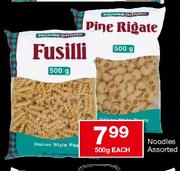 House Brand Noodles Assorted-500g Each
