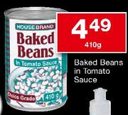 House Brand Baked Beans In Tomato Sauce-410g