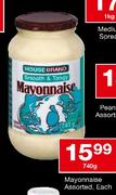 House Brand Mayonnaise Assorted-740g Each 