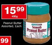 House Brand Peanut Butter Assorted Each-400g