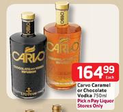 Carvo Caramel Or Chocolate Vodka-750ml Each