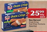 Sea Harvest Oven Crisp Fish Fillet Portions Assorted-400g Each