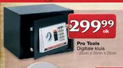 Pro Tools Digital Kluis-25cmx35cmx25cm Elk