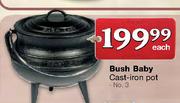 Bush  Baby Cast-Iron Pot-Each