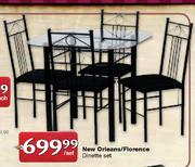 New Orleans/Florence Dinette Set-Per Set